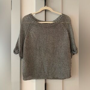 Vince Metallic Knit Top